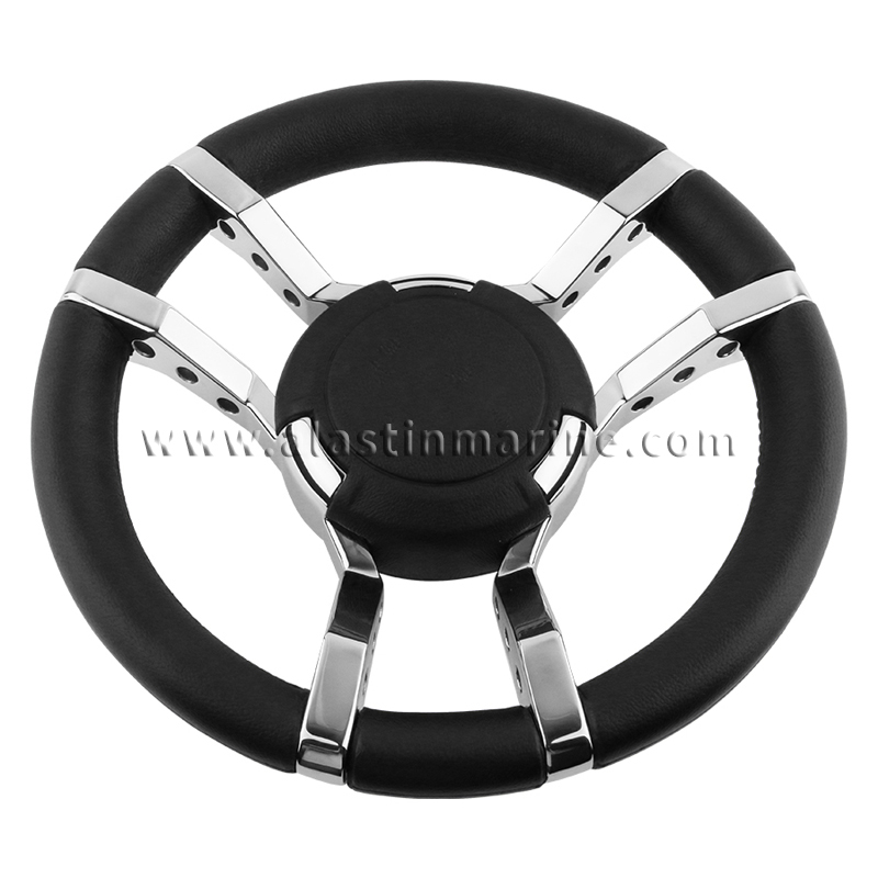 金属製 舵輪 Steering,Weel Wholesale UV Resistant Leather Electroplating Stainless Steel