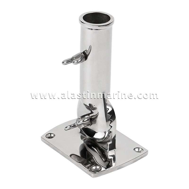 Alastin Marine 316 Stainless Steel 180 Degree Flag Pole Holder (2)