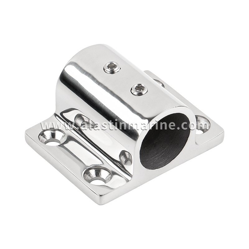 Alastin Marine 316 Stainless Steel 90 Degree Rectangle Stanchion Base Mount (1)
