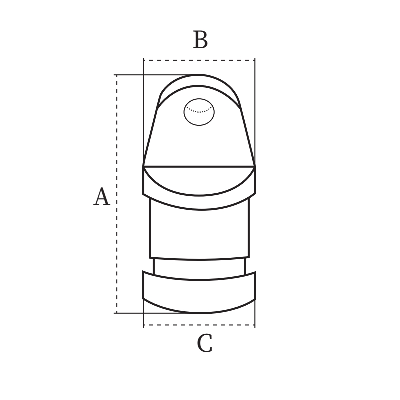 Alastin Marine 316 Stainless Steel Bimini Top Cap Insert (1)