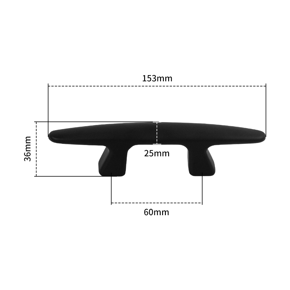 Boat Cleat Dimension Diagram